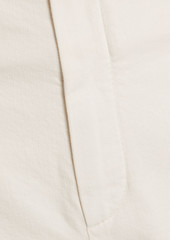 Brunello Cucinelli - Cotton-blend twill wide-leg pants - White - IT 42