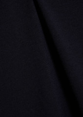 Brunello Cucinelli - Cutout belted wool-blend jersey midi dress - Blue - M