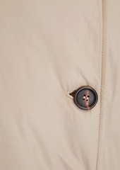 Brunello Cucinelli - Double-breasted bead-embellished shell jacket - Neutral - IT 42
