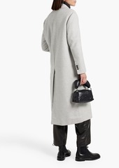 Brunello Cucinelli - Double-breasted wool and cashmere-blend felt coat - Gray - IT 46