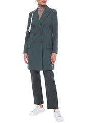 Brunello Cucinelli - Double-breasted wool-blend coat - Green - IT 42