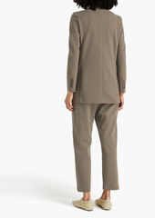 Brunello Cucinelli - Bead-embellished cotton-blend jersey blazer - Neutral - IT 36