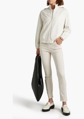 Brunello Cucinelli - Embellished cotton-blend jersey jacket - White - XXS