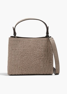 Brunello Cucinelli - Embellished suede tote - Neutral - OneSize