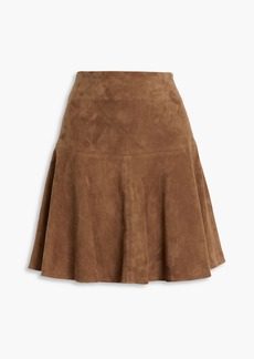 Brunello Cucinelli - Flared suede mini skirt - Brown - IT 40