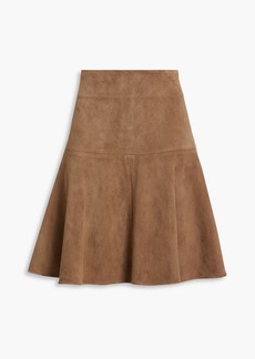 Brunello Cucinelli - Flared suede mini skirt - Brown - IT 42