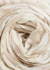 Brunello Cucinelli - Frayed printed linen scarf - Neutral - OneSize