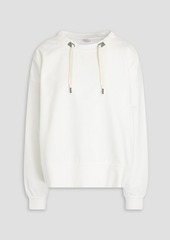 Brunello Cucinelli - Bead-embellished French cotton-blend terry sweatshirt - White - M