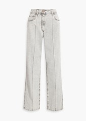 Brunello Cucinelli - High-rise straight-leg jeans - Gray - IT 42
