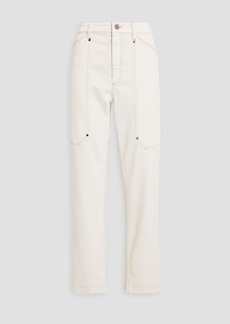 Brunello Cucinelli - High-rise straight-leg jeans - White - IT 40