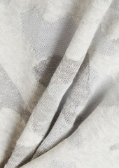 Brunello Cucinelli - Metallic jacquard-knit cotton top - Gray - L