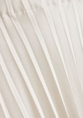 Brunello Cucinelli - Pleated satin midi skirt - White - IT 46