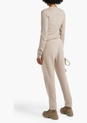 Brunello Cucinelli - Cashmere and suede tapered pants - Neutral - M