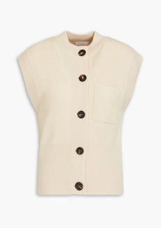 Brunello Cucinelli - Ribbed cashmere vest - Neutral - S