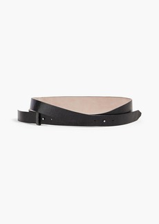 Brunello Cucinelli - Snake-effect leather belt - Black - M