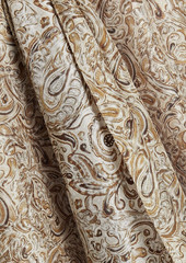 Brunello Cucinelli - Tie-neck paisley-print silk top - Multicolor - M