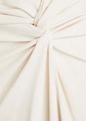 Brunello Cucinelli - Twisted crepe midi skirt - White - IT 42