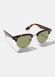Brunello Cucinelli & Oliver Peoples Men's Capannelle Sun 48 Oval Sunglasses