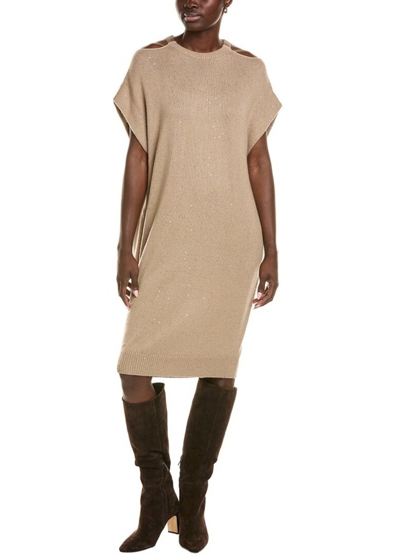 Brunello Cucinelli Cashmere & Silk-Blend Sweaterdress