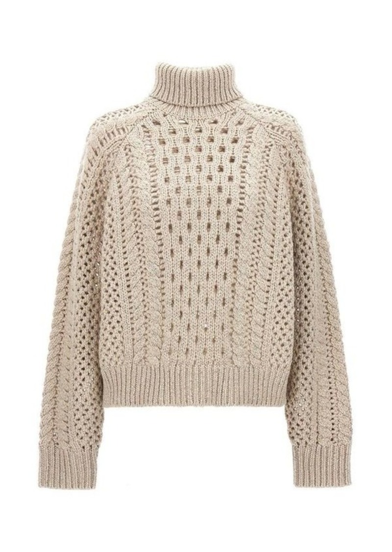 BRUNELLO CUCINELLI Cashmere blend turtleneck sweater