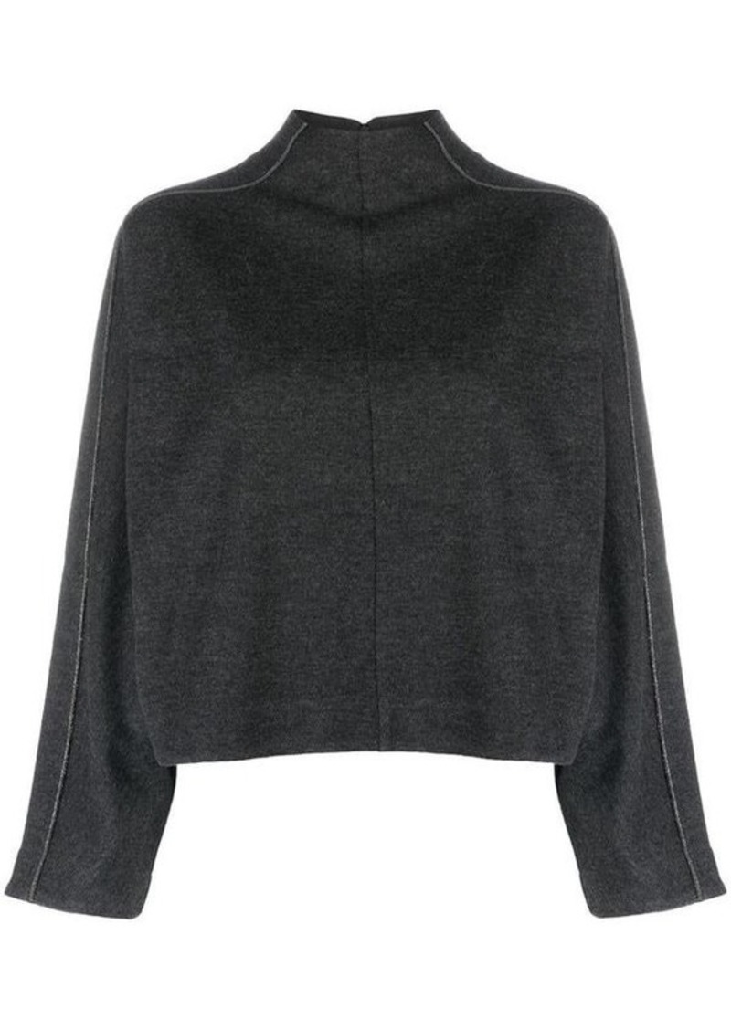 BRUNELLO CUCINELLI Cashmere blend zip sweatshirt