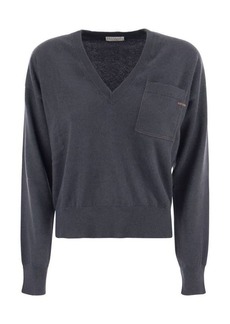 BRUNELLO CUCINELLI Cashmere sweater with pocket