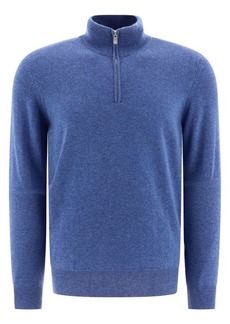 BRUNELLO CUCINELLI Cashmere turtleneck sweater with zipper