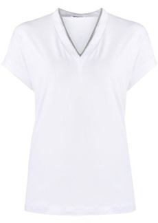 BRUNELLO CUCINELLI Contrast-trim cotton t-shirt