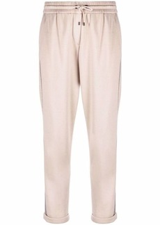 BRUNELLO CUCINELLI Cotton and silk blend trousers