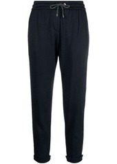 BRUNELLO CUCINELLI Cotton and silk blend trousers