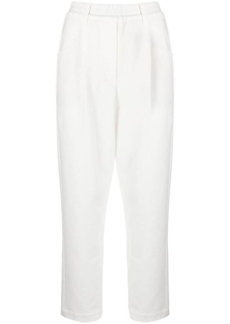 BRUNELLO CUCINELLI Cotton blend drawstring trousers