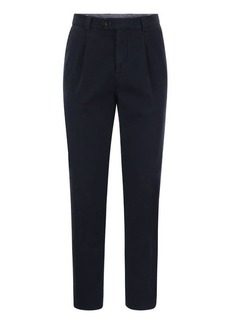 BRUNELLO CUCINELLI Cotton-blend trousers with darts