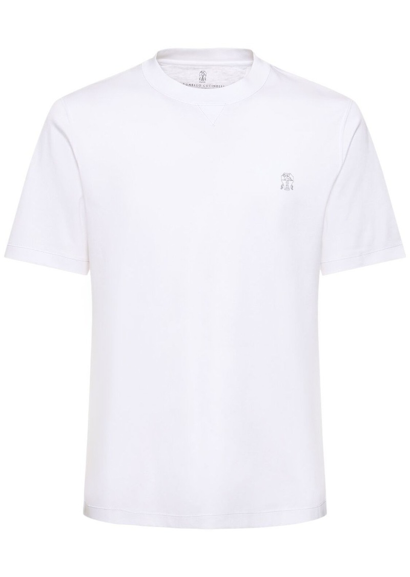 Brunello Cucinelli Cotton Logo T-shirt