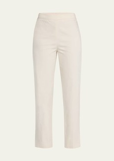 Brunello Cucinelli Cotton Straight-Leg Pants with Monili Detail