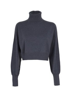 BRUNELLO CUCINELLI Cropped jumper with high neck