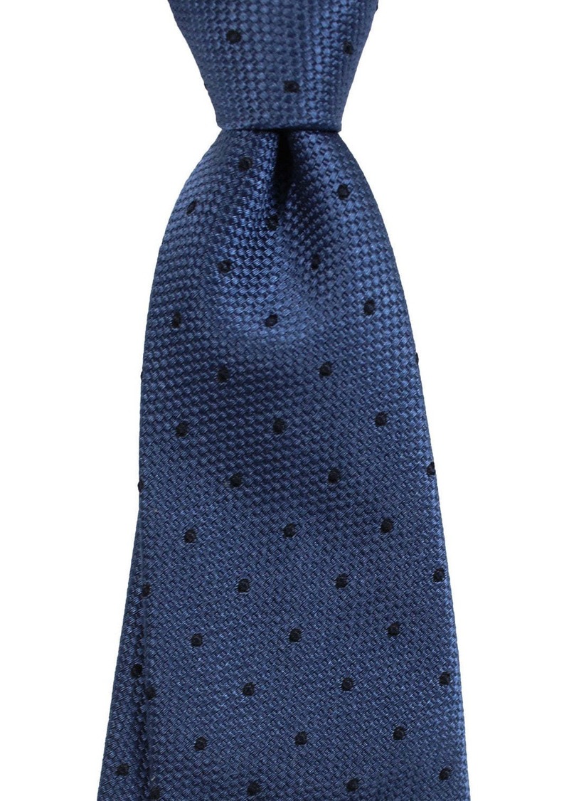 Brunello Cucinelli Dotted Midnight Blue Men's Tie