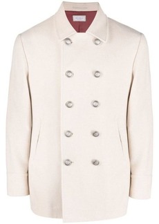BRUNELLO CUCINELLI Double-breasted cashmere coat