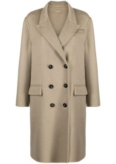 BRUNELLO CUCINELLI DOUBLE-BREASTED COAT WITH BUTTONS