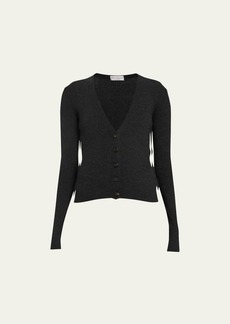 Brunello Cucinelli Fitted Wool-Cashmere Cardigan