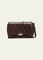 Brunello Cucinelli Flap Puffy Leather Shoulder Bag