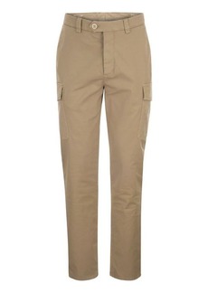 BRUNELLO CUCINELLI Garment-dyed Leisure fit trousers