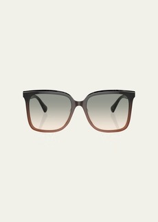 Brunello Cucinelli Gradient Acetate Square Sunglasses