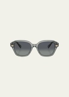 Brunello Cucinelli Gradient Acetate Square Sunglasses