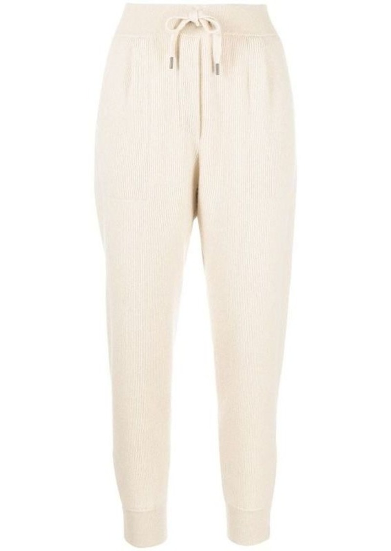 BRUNELLO CUCINELLI High-waisted cashmere trousers
