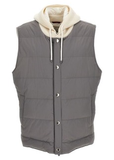 BRUNELLO CUCINELLI Hooded vest