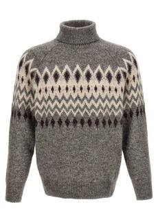BRUNELLO CUCINELLI Jacquard patterned sweater
