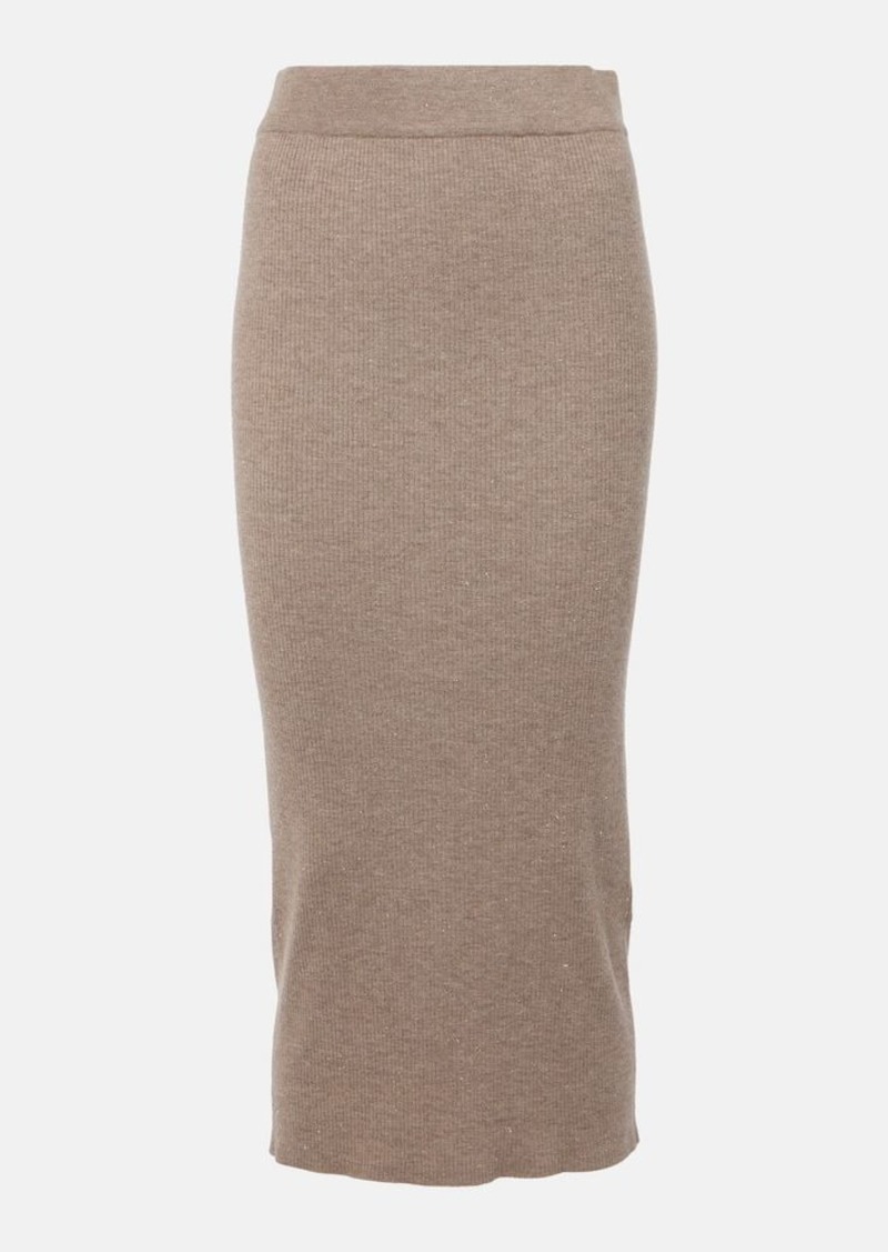 Brunello Cucinelli Knitted midi skirt