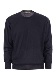 BRUNELLO CUCINELLI Lightweight cashmere and silk crew-neck sweater