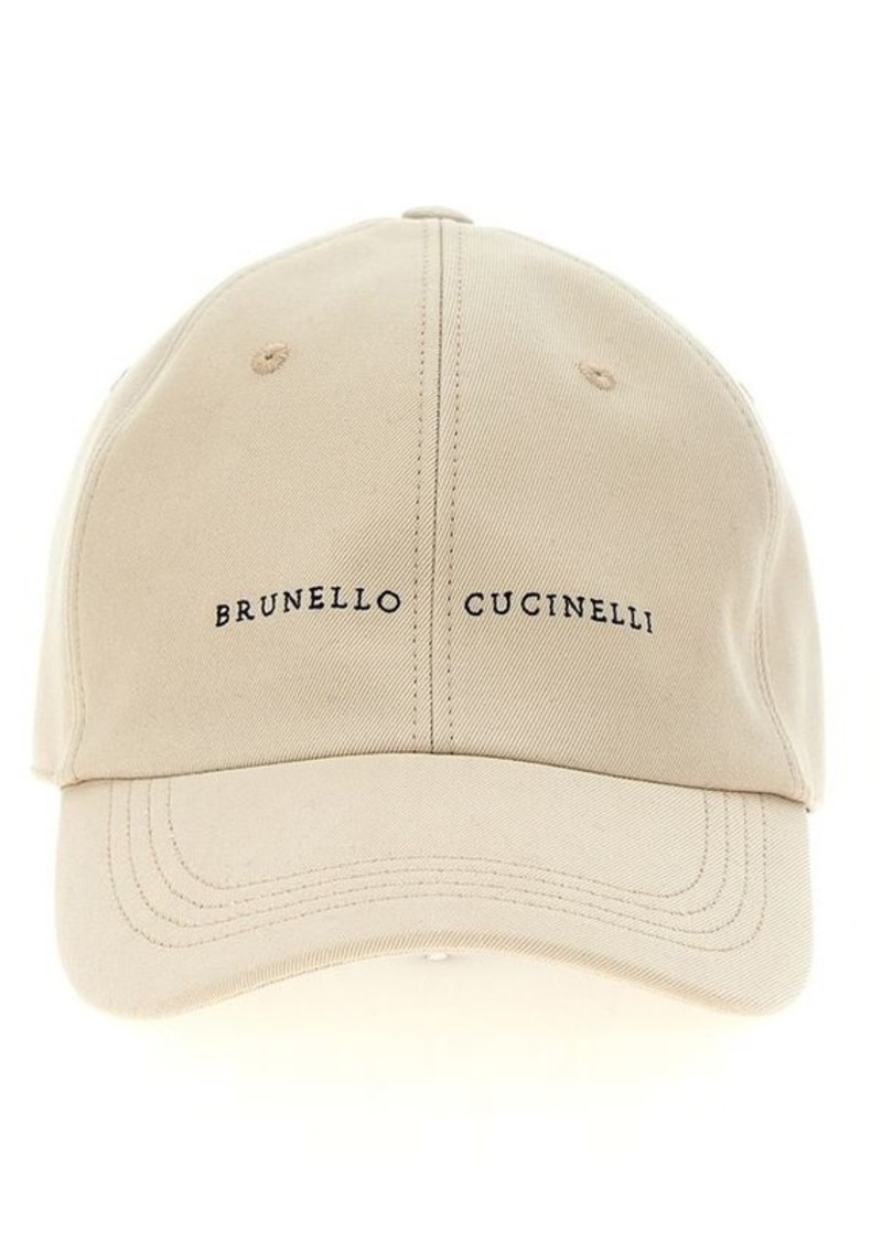 BRUNELLO CUCINELLI Logo embroidery cap