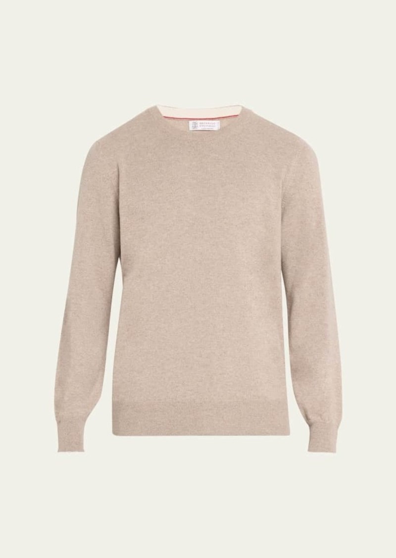 Brunello Cucinelli Men's Cashmere Crewneck Sweater